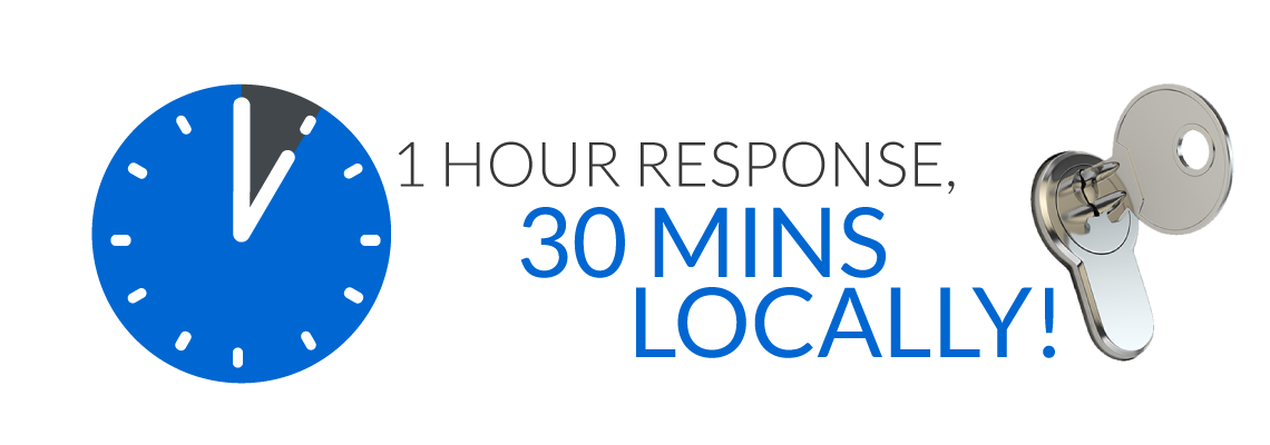 a one hour response time or even less locally